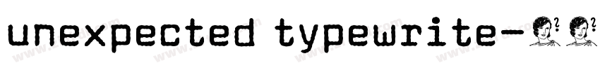 unexpected typewrite字体转换